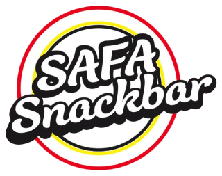 Het logo van Safa Snackbar in Aalst.